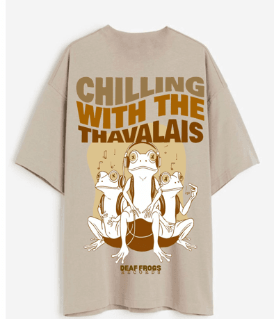 Actor Jiiva Deaf Frogs Records T-Shirt Front