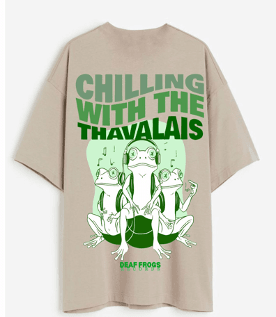 Actor Jiiva Deaf Frogs Records T-Shirt Back
